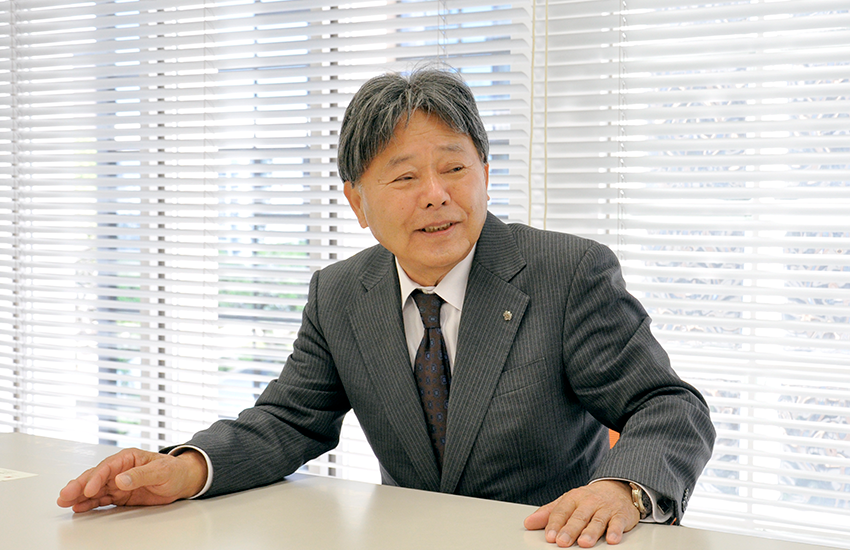 笑顔の椎名会長