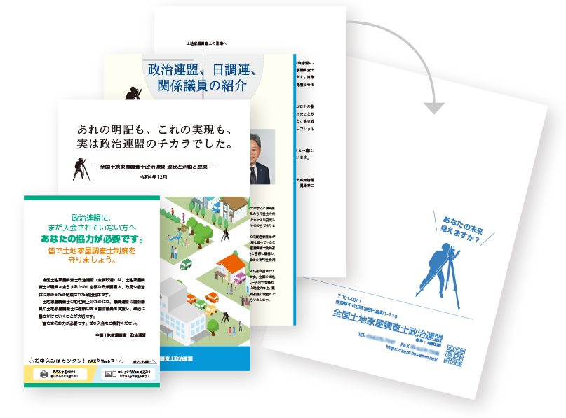 会員募集DMの封筒と封入物